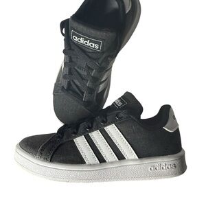 Adidas Grand Court Kids Grey Sneakers US 11K UK 10 1/2 EG 1517